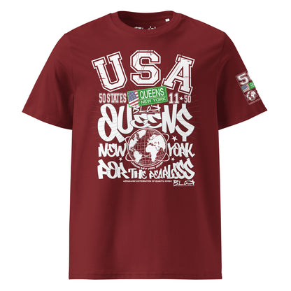 Queens - 50 States - Front Print - with White Logo - Men's Classic Fit