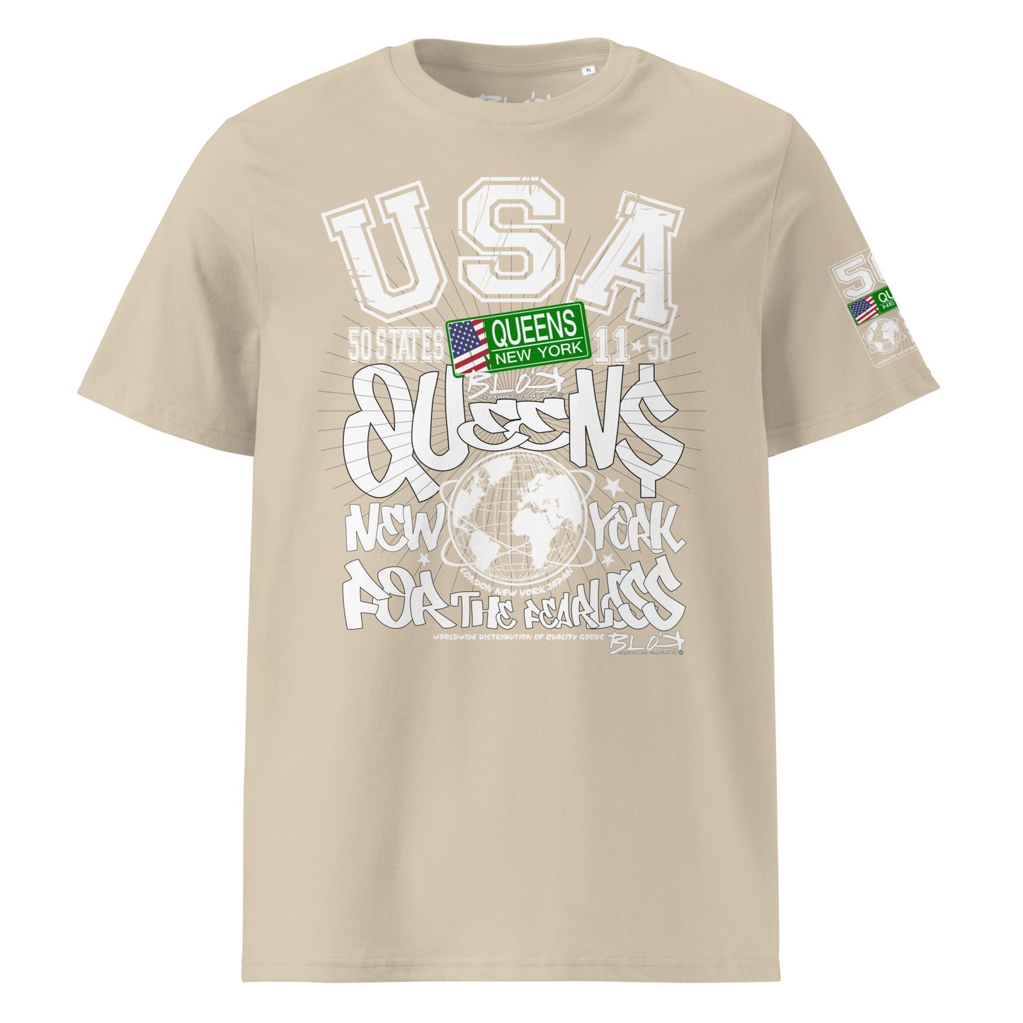 Queens - 50 States - Front Print - with White Logo - Men's Classic Fit
