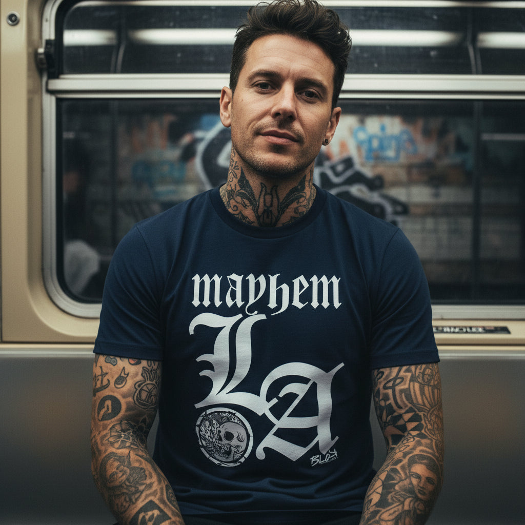 LA Mayhem - Front Print in White - Men's Classic Fit