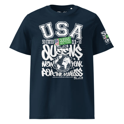 Queens - 50 States - Front Print - with White Logo - Men's Classic Fit