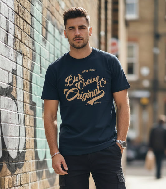 Original Clothing Company - with Gold Print - Men's Classic Fit Graphic T-Shirt