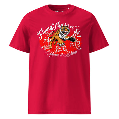 Original Flying Tigers - Front Print in White & Red - Men's Classic Fit