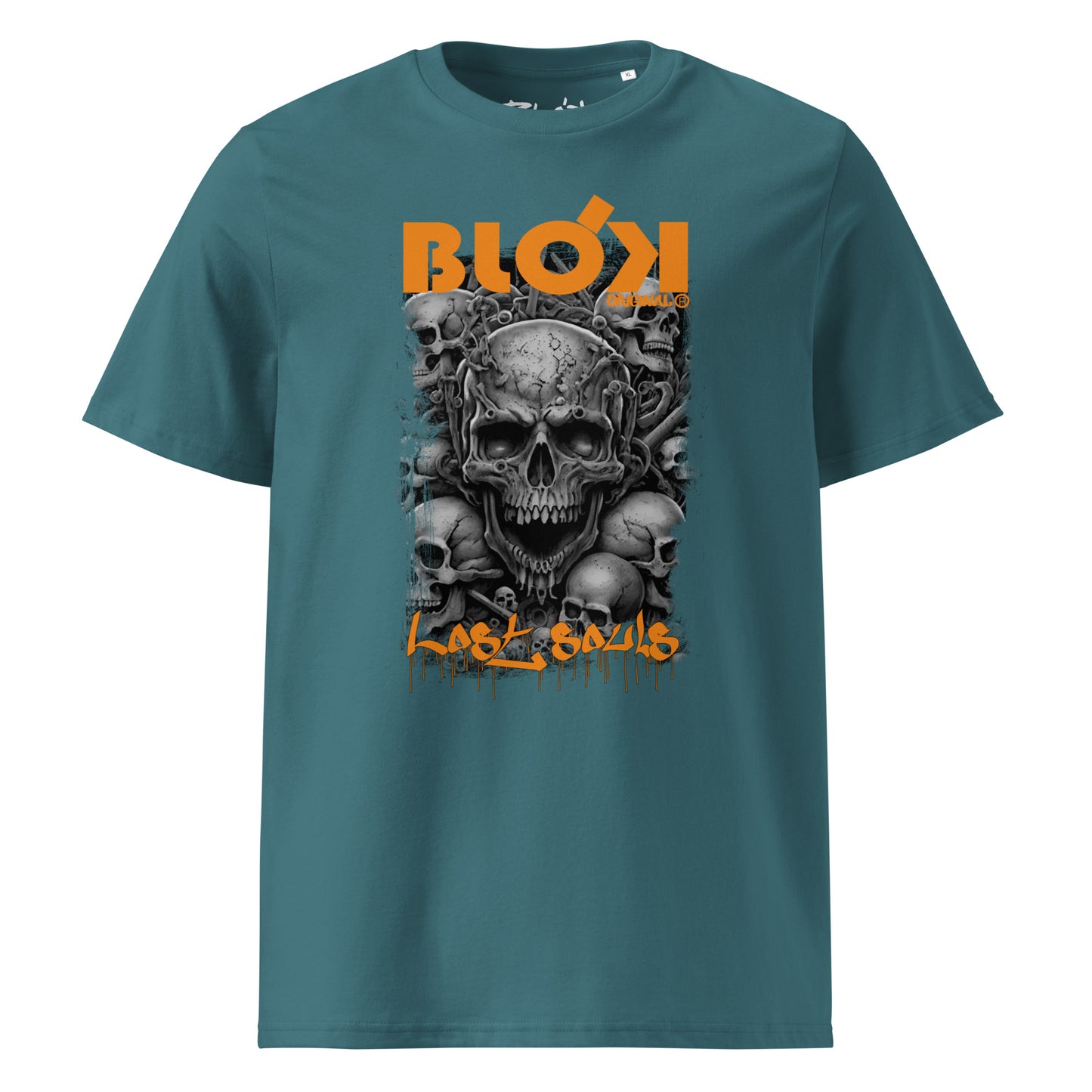 Lost Souls - Grey & Orange Print - Men's Classic Fit Graphic T-Shirt