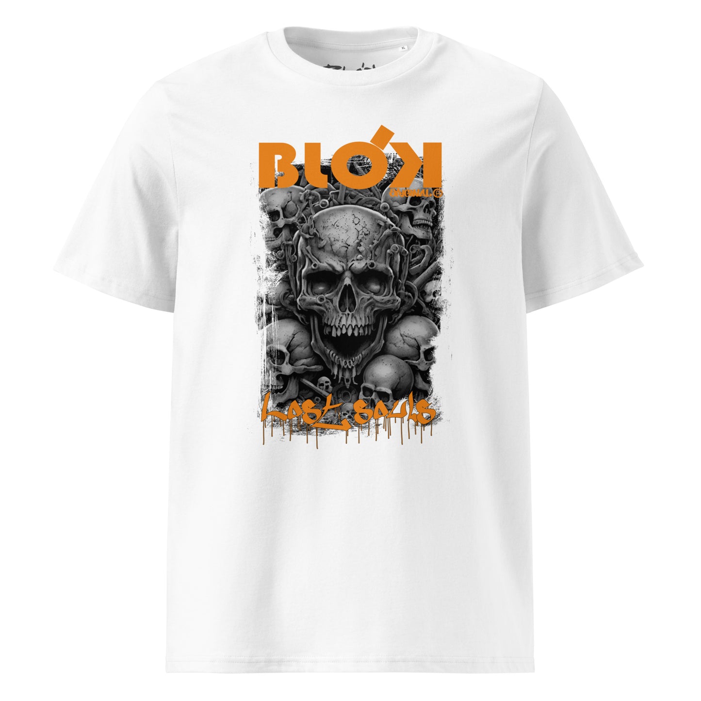 Lost Souls - Grey & Orange Print - Men's Classic Fit Graphic T-Shirt