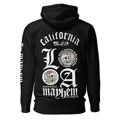 LA Mayhem BLOK - Back, Chest & Arm Print - Premium Men's Graphic Hoodie