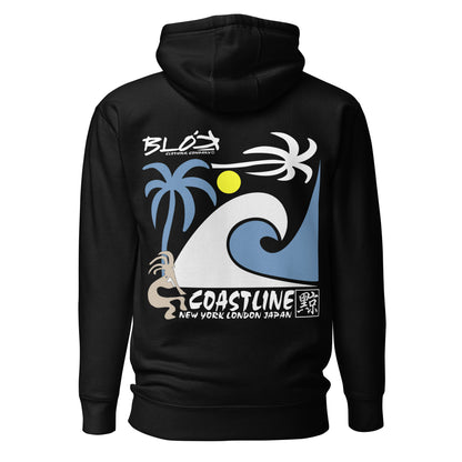 BLOK Coastline - Front & Back Graphic Print Women's Hoodie