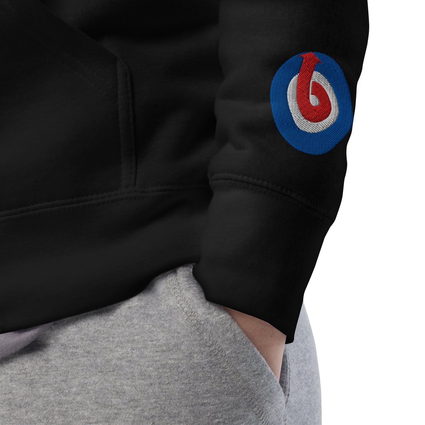 Blok Target - Front & Back Print With Embroidered Arm Logo - Men's Graphic Hoodie