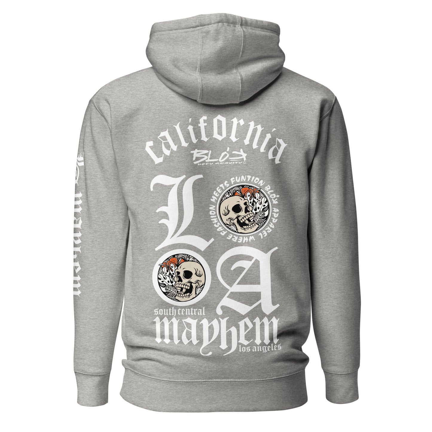 LA Mayhem BLOK - Back, Chest & Arm Print - Premium Men's Graphic Hoodie