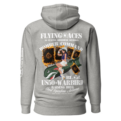 BLOK Bomber Command - Front, Back & Arm Graphic Print Women's Hoodie