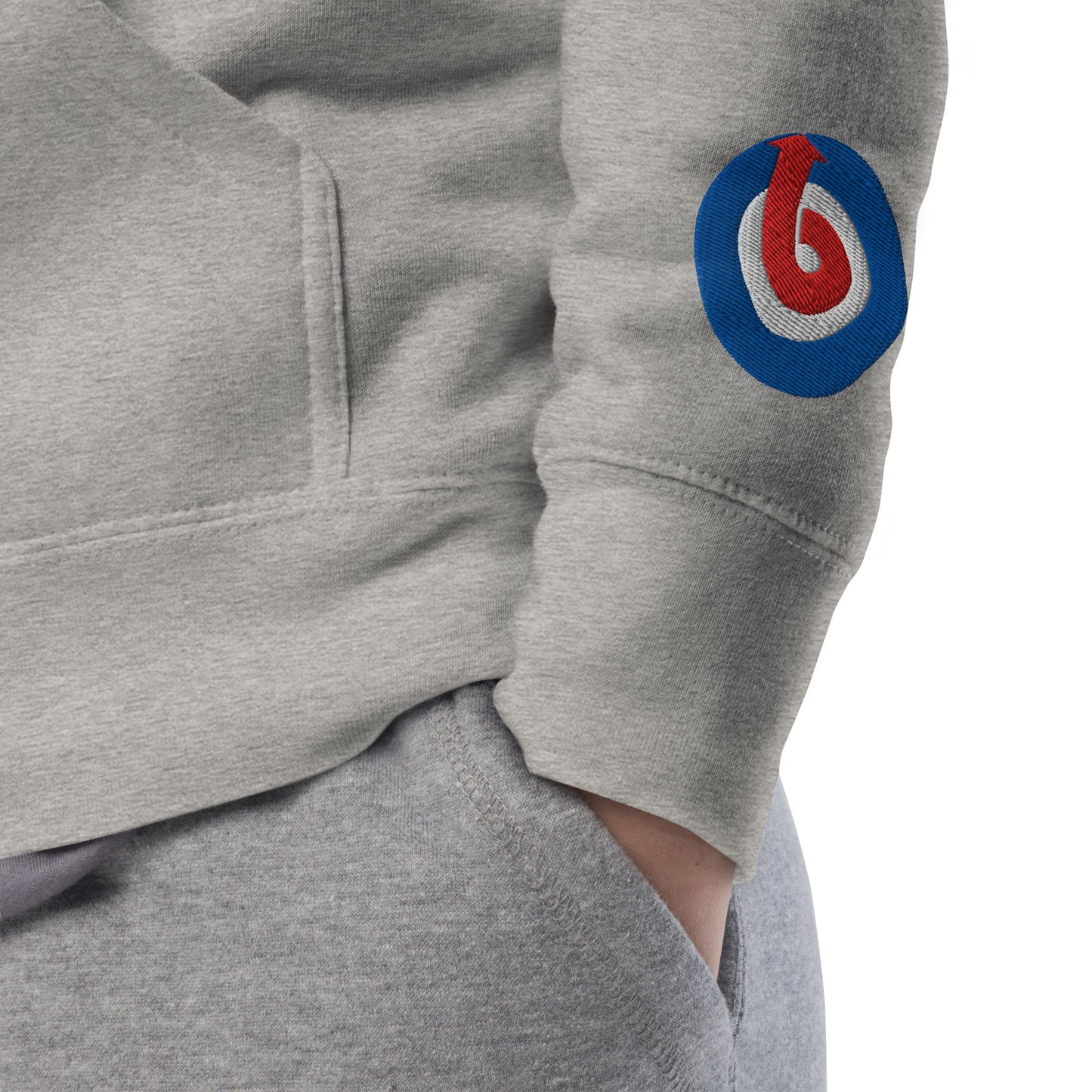 Blok Target - Front & Back Print With Embroidered Arm Logo - Men's Graphic Hoodie
