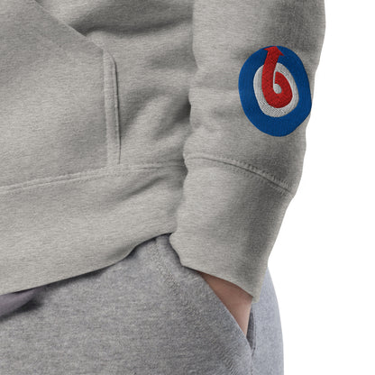 Blok Target - Front & Back Print With Embroidered Arm Logo - Men's Graphic Hoodie