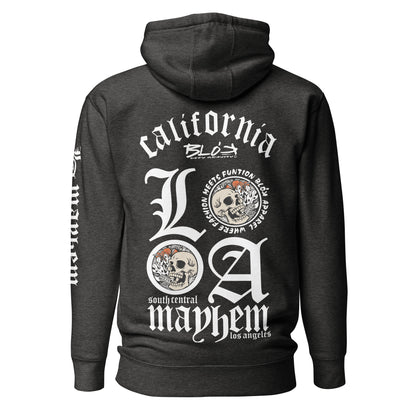LA Mayhem BLOK - Back, Chest & Arm Print - Premium Men's Graphic Hoodie