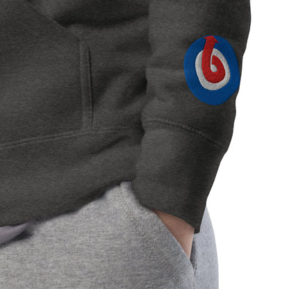 Blok Target - Front & Back Print With Embroidered Arm Logo - Men's Graphic Hoodie