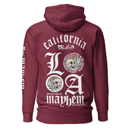 LA Mayhem BLOK - Back, Chest & Arm Print - Premium Men's Graphic Hoodie