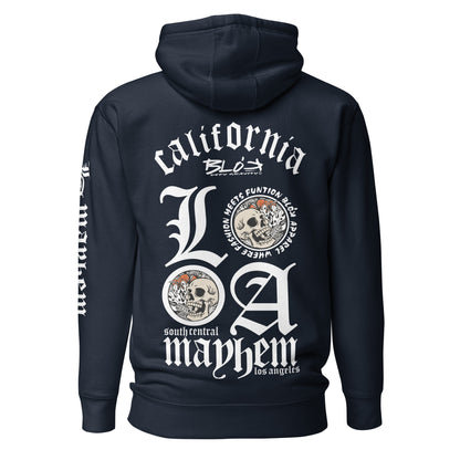 LA Mayhem BLOK - Back, Chest & Arm Print - Premium Men's Graphic Hoodie