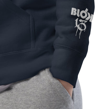 Airborne Wings - Front Print in Green & Embroidered Arm Logo - Men's Graphic Hoodie