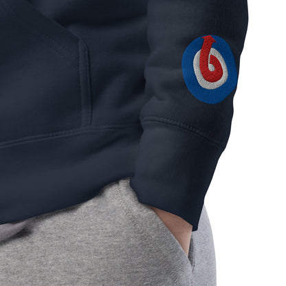 Blok Target - Front & Back Print With Embroidered Arm Logo - Men's Graphic Hoodie