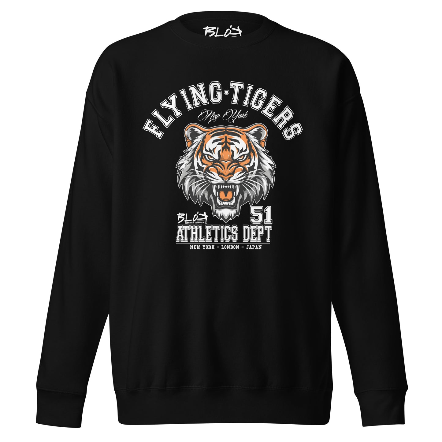 Flying Tigers - Front Print with White Logo - Women's Sweatshirt