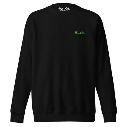 Blok Essentials Small Logo - Green Front Logo - Men's Embroidered Sweatshirt