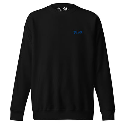 Blok Essentials Small Logo - Blue Front Logo - Men's Embroidered Sweatshirt