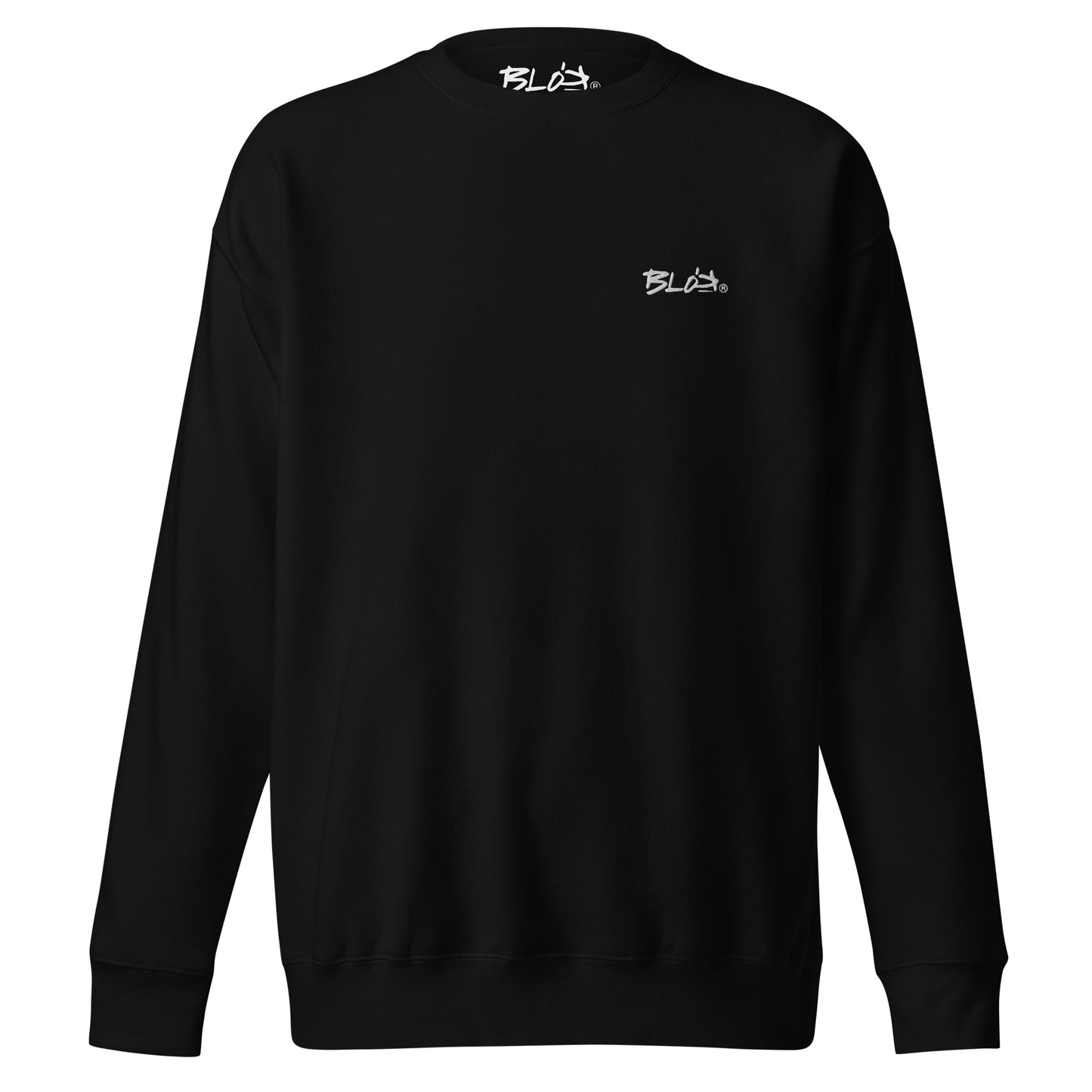 Blok Essentials Small Logo - White Front Logo - Men's Embroidered Sweatshirt