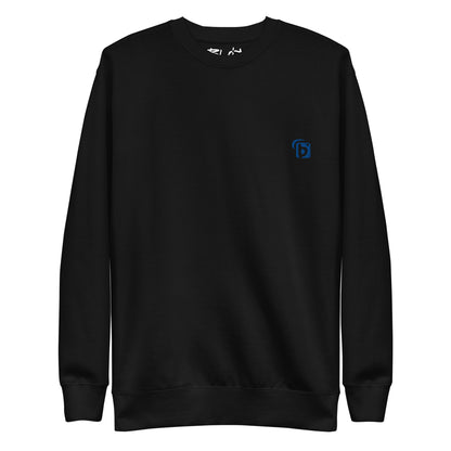 BLOK Original Logo - Blue Front Logo  - Men's Embroidered Sweatshirt