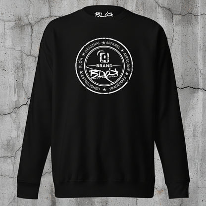 Original Apparel Stamp - in White Print - Men's Sweatshirt