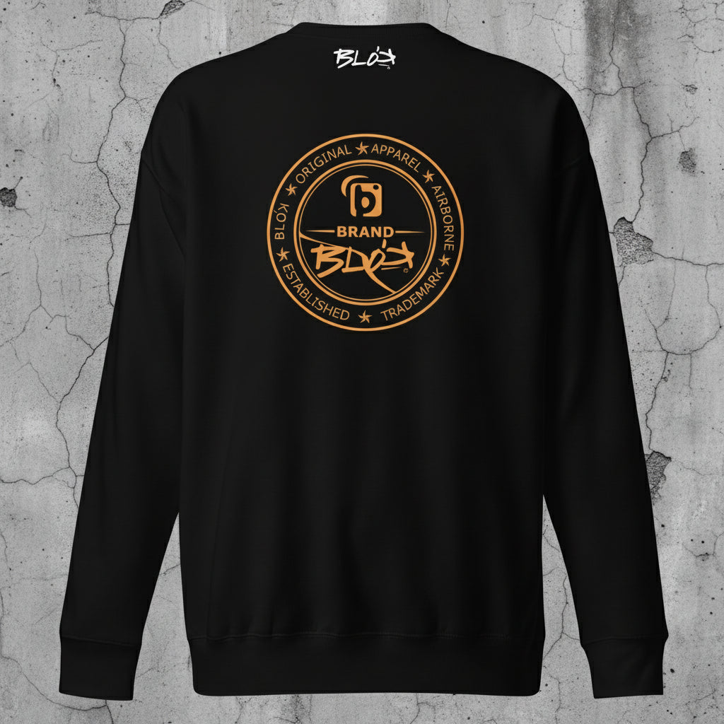 Original Apparel Stamp - Orange Print - Men's Sweatshirt