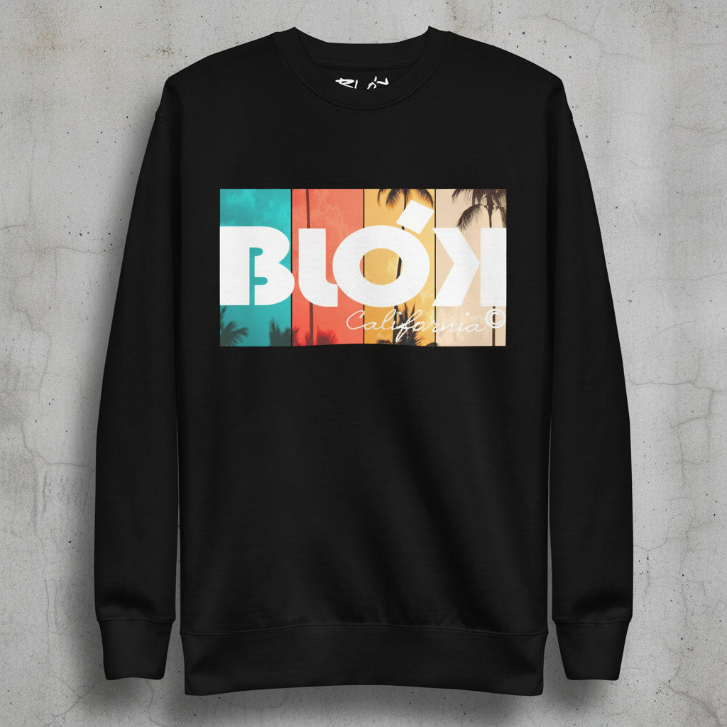 California palm - Front Print - Men's Graphic Sweatshirt