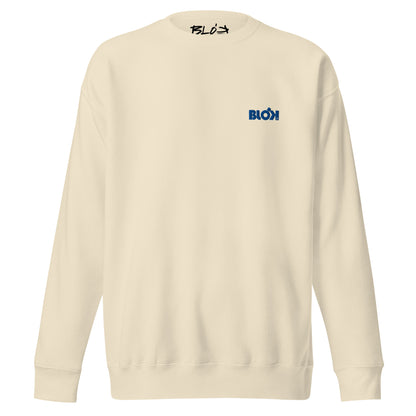 Blok OG Logo - Embroidered Blue - Women's Sweatshirt
