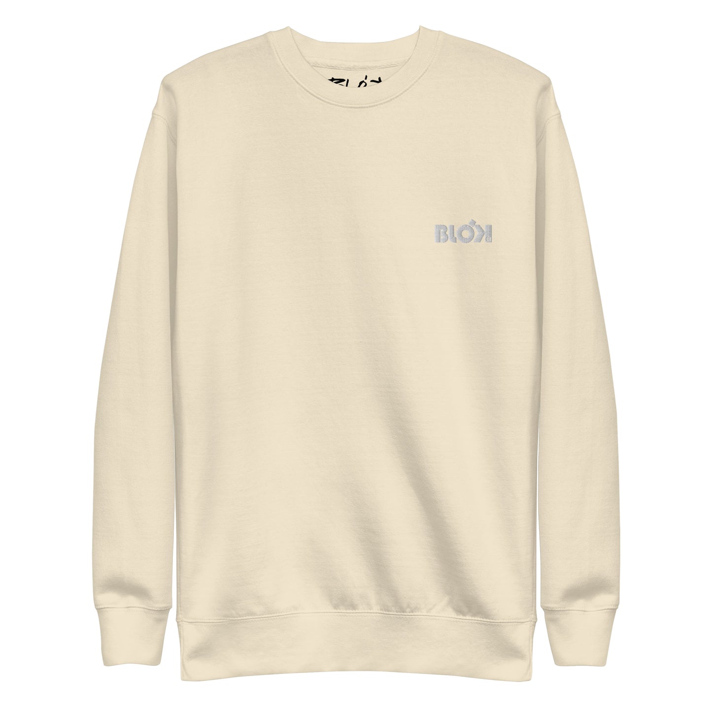 Blok OG Logo - Embroidered White - Men's Sweatshirt