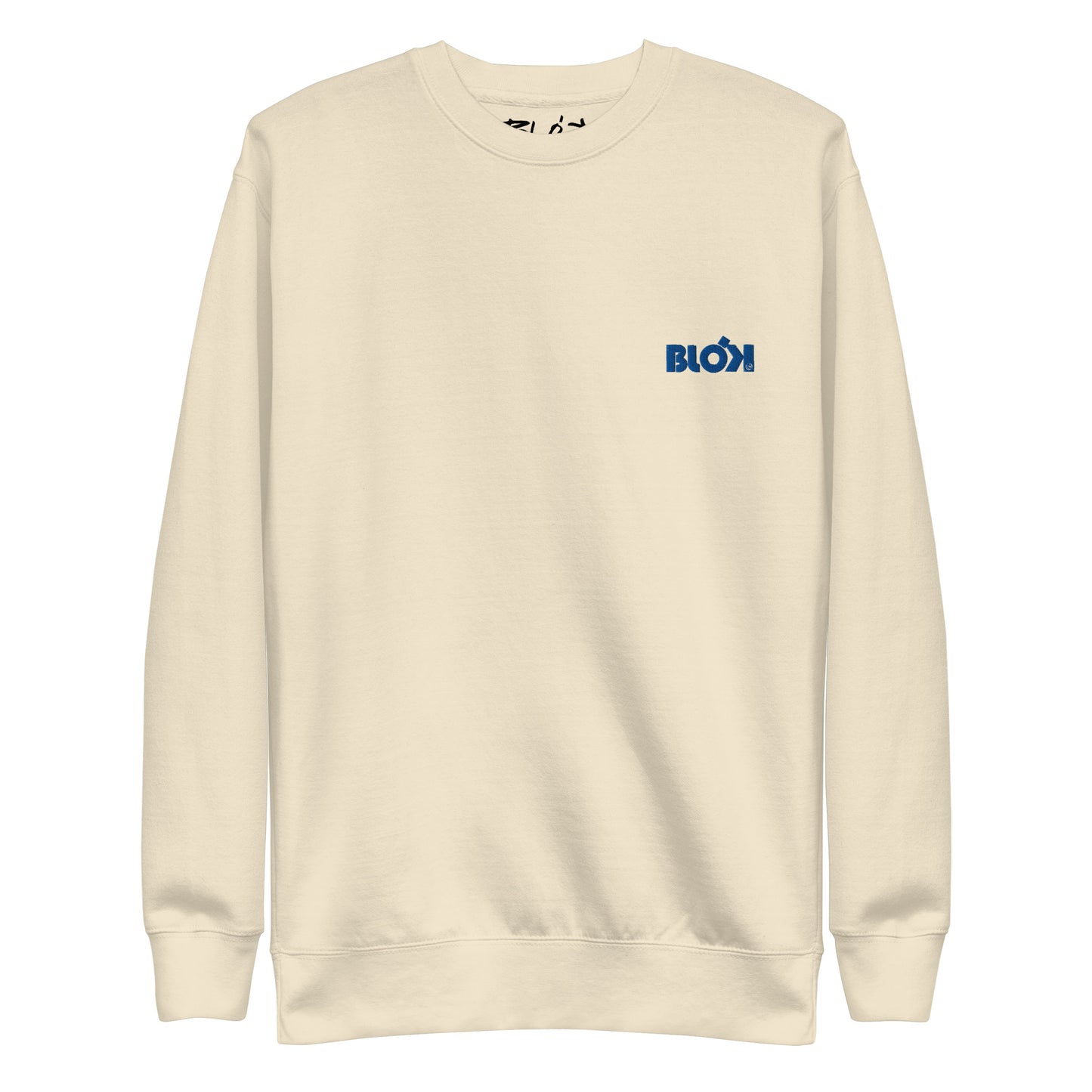 BLOK0 OG Logo - Blue Front Logo - Men's Embroidered Sweatshirt