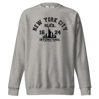 N.Y.C International - with Black Print - Women's Sweatshirt