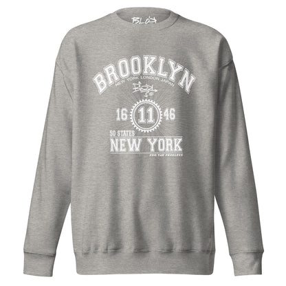 Brooklyn New York - Front Print White - Women's Sweatshirt