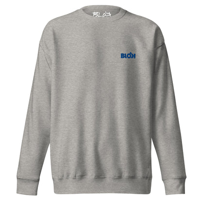 Blok OG Logo - Embroidered Blue - Women's Sweatshirt