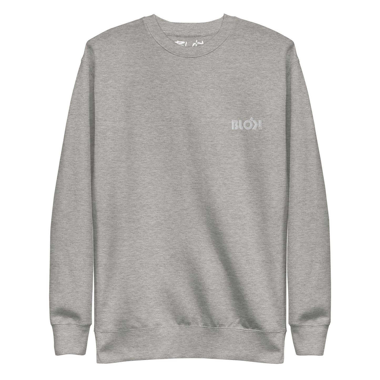 Blok OG Logo - Embroidered White - Men's Sweatshirt
