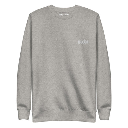 Blok OG Logo - Embroidered White - Men's Sweatshirt
