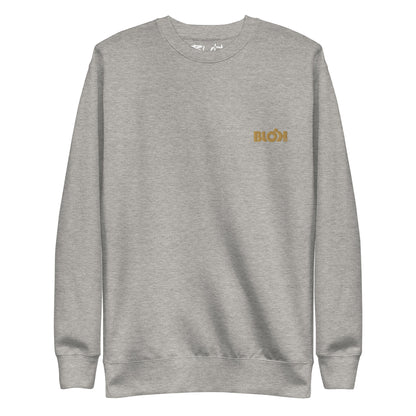 Blok OG Logo - Embroidered Gold - Men's Sweatshirt