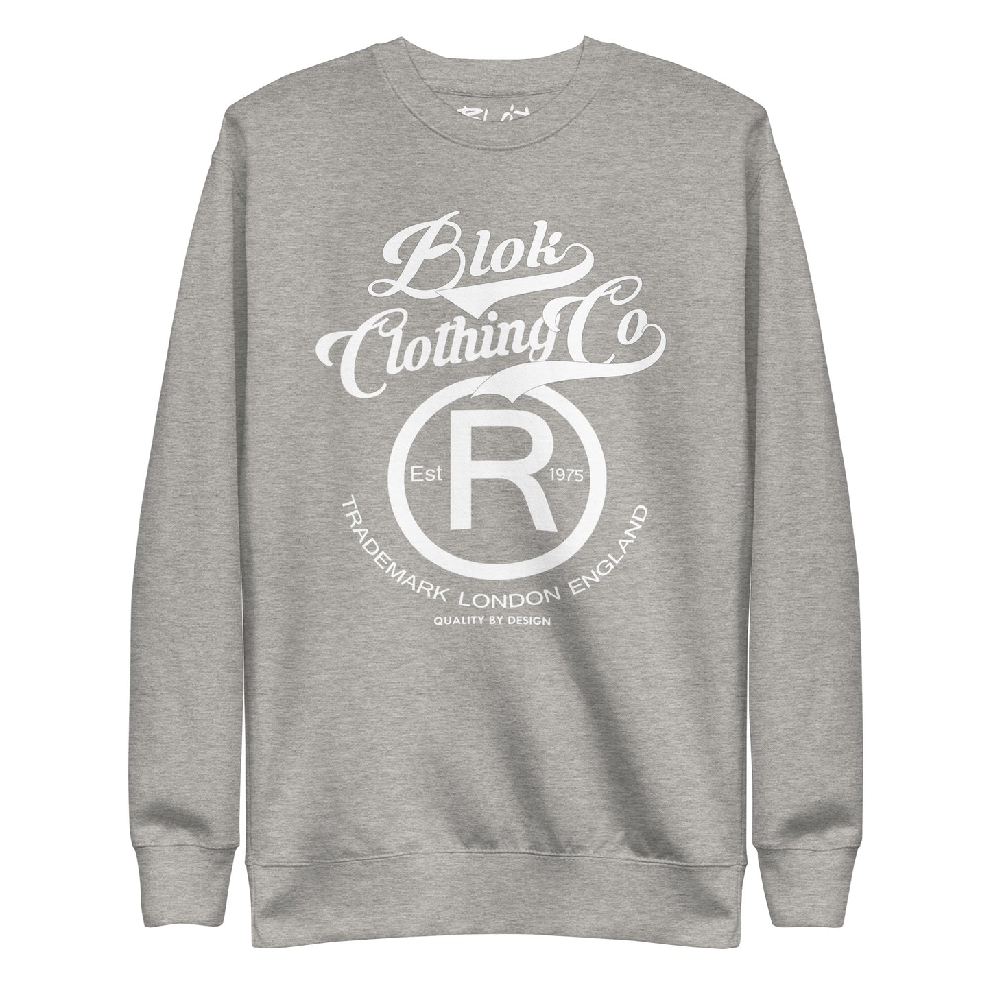 Registered Big R - Front Print in White - Men's Sweatshirt