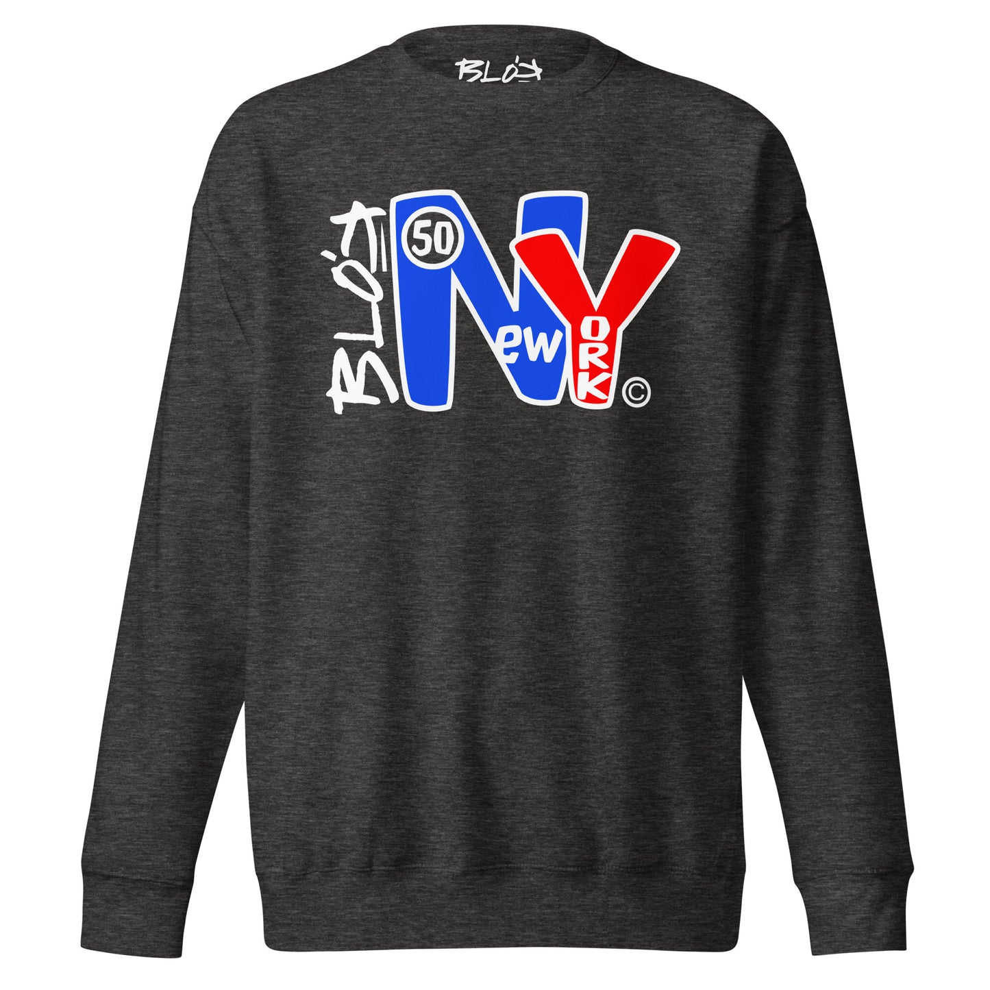N.Y Blue & Red - Front Print - Women's Sweatshirt