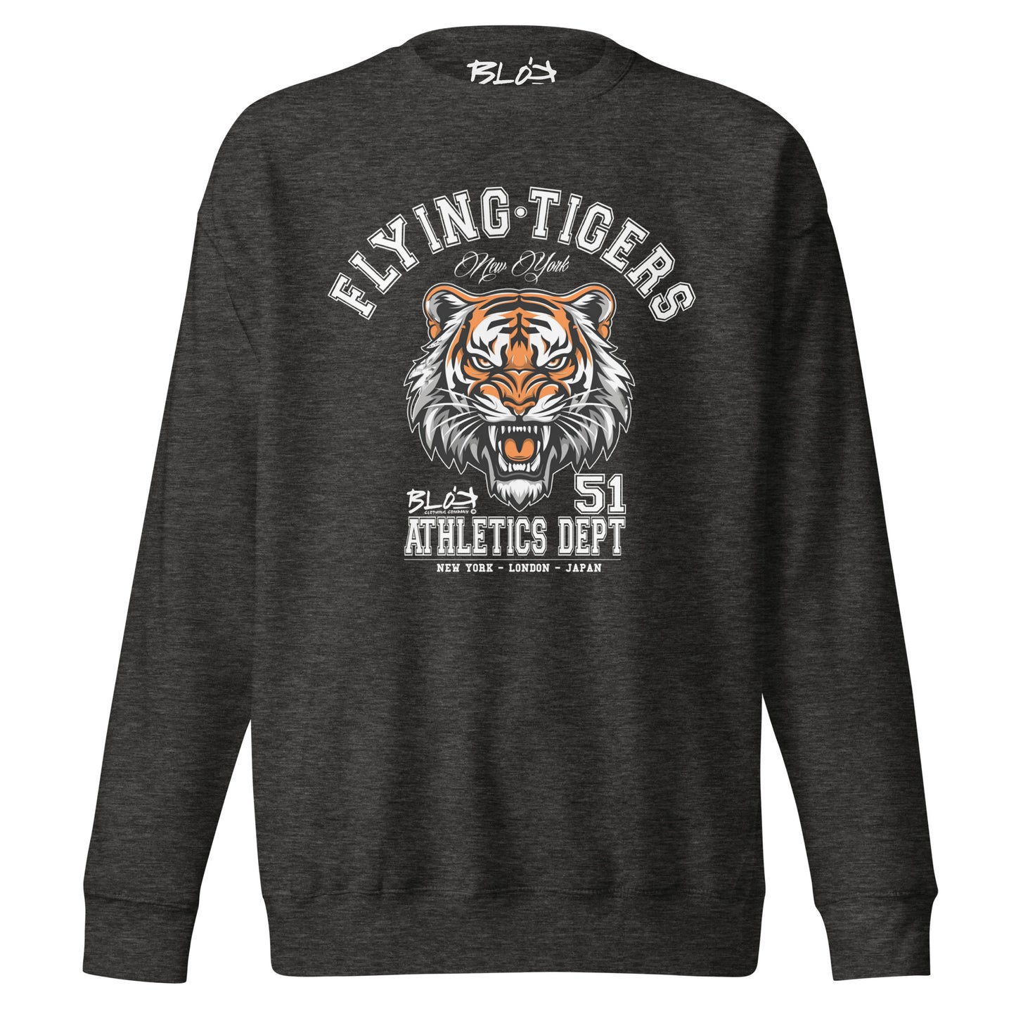 Flying Tigers - Front Print with White Logo - Women's Sweatshirt