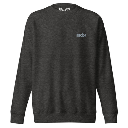 Blok OG Logo - Embroidered Silver Grey - Women's Sweatshirt