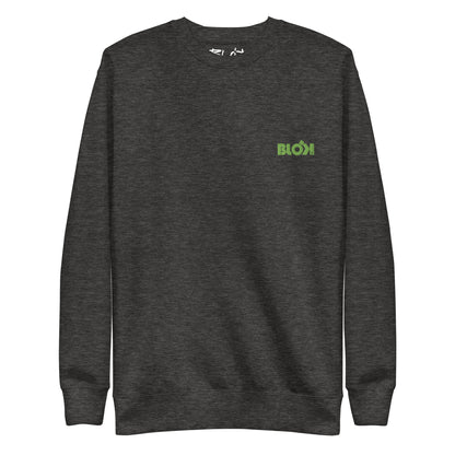 Blok OG Logo - Embroidered Green - Men's Sweatshirt