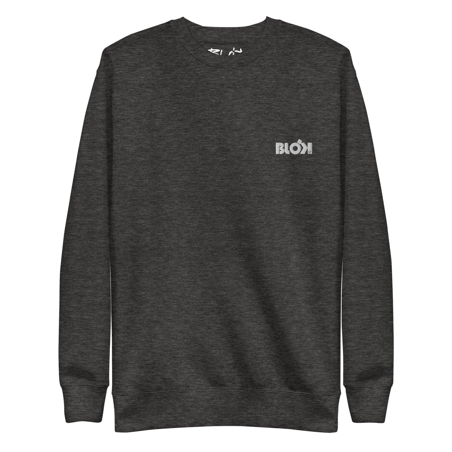 Blok OG Logo - Embroidered White - Men's Sweatshirt