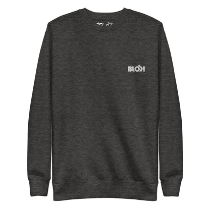 Blok OG Logo - Embroidered White - Men's Sweatshirt