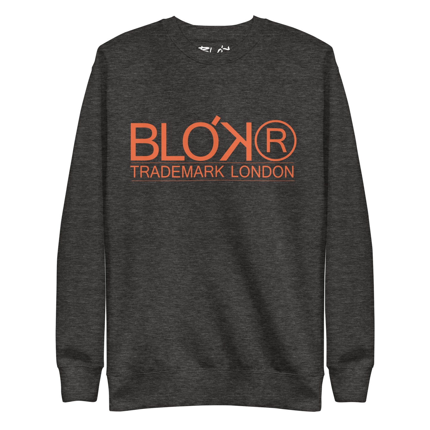 BLOK Trademark London - Orange Front Print - Men's Graphic Sweatshirt
