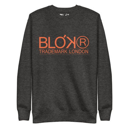 BLOK Trademark London - Orange Front Print - Men's Graphic Sweatshirt