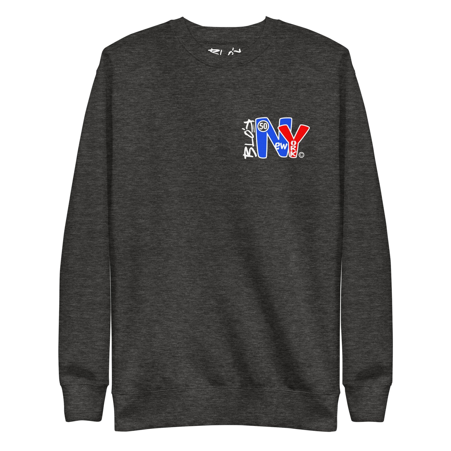 N.Y Blue & Red - Front & Back Print - Men's Graphic Sweatshirt