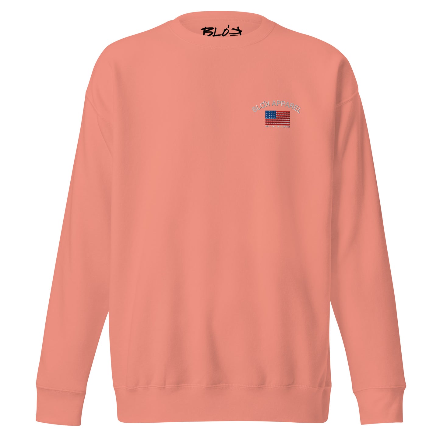 Blok Apparel - Small Logo in White - Women's Sweatshirt