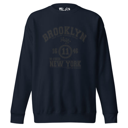 Brooklyn New York - Front Print in Black - Women's Sweatshirt